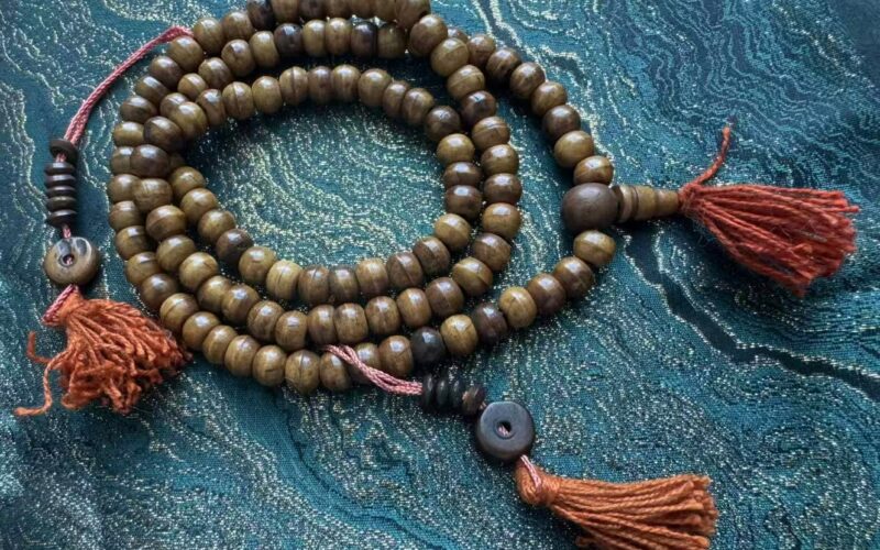 108 Tibetan Bone Meditation Mala | Handcrafted Buddhist Prayer Beads for Mindfulness, Strength & Spiritual Protection