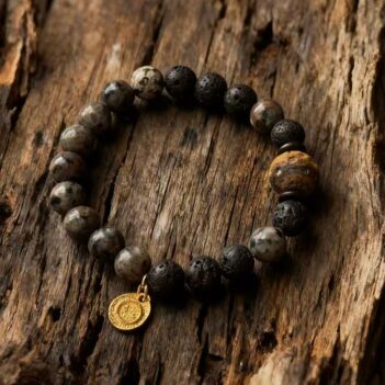 Fire earth energy bracelet